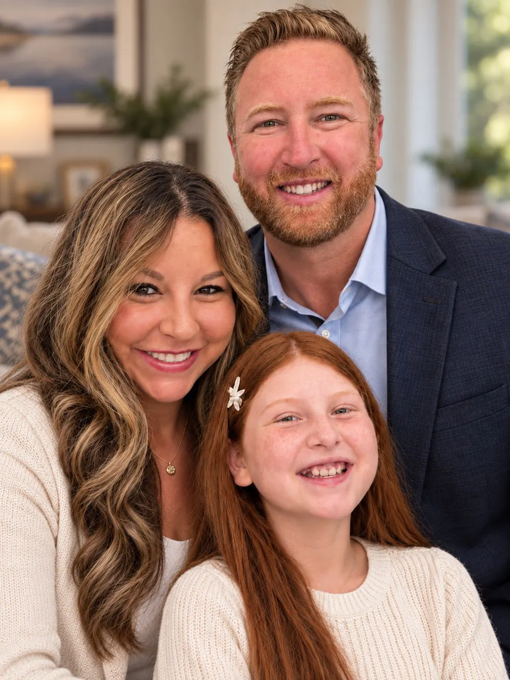 Mark Ingraffia, owner of Ingraffia Home Inspections, with his family